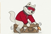 AI scene study: Lief squashing a suitcase shut