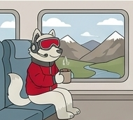 AI scene study: Lief at a train window